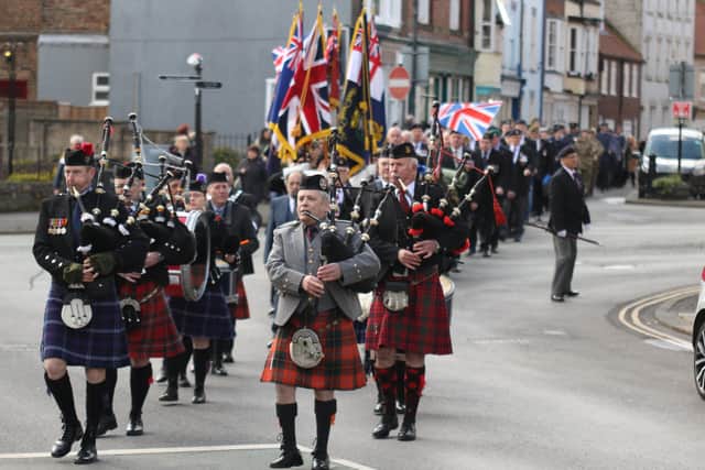 The parade makes its way through Bridlington's Old Town. Image courtesy of TCF Photography.