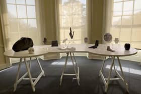 Kin, the new artwork by Marianne Walker, can be viewed by visitors to the East Wing of Sewerby Hall.