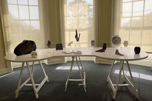 Kin, the new artwork by Marianne Walker, can be viewed by visitors to the East Wing of Sewerby Hall.