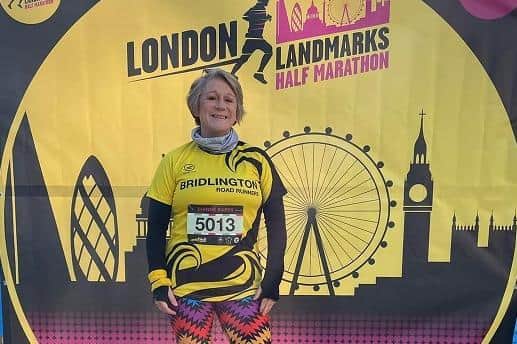 Di Raper at the London Landmarks Half Marathon