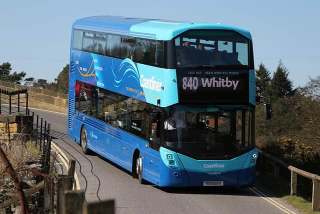 Coastliner bus at Goathland, near Whitby.