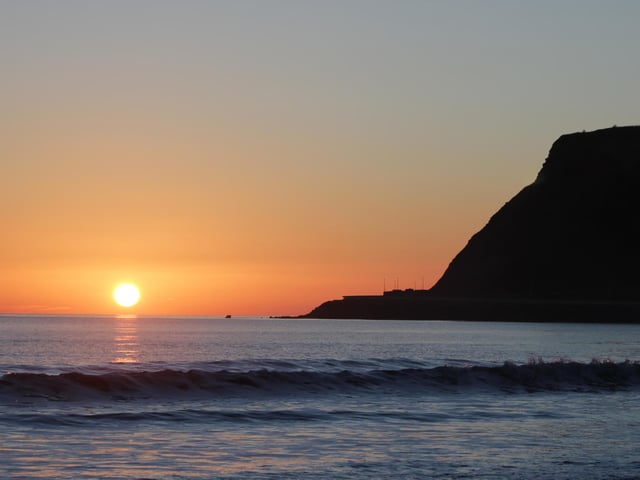 First light of dawn captured at the headland.