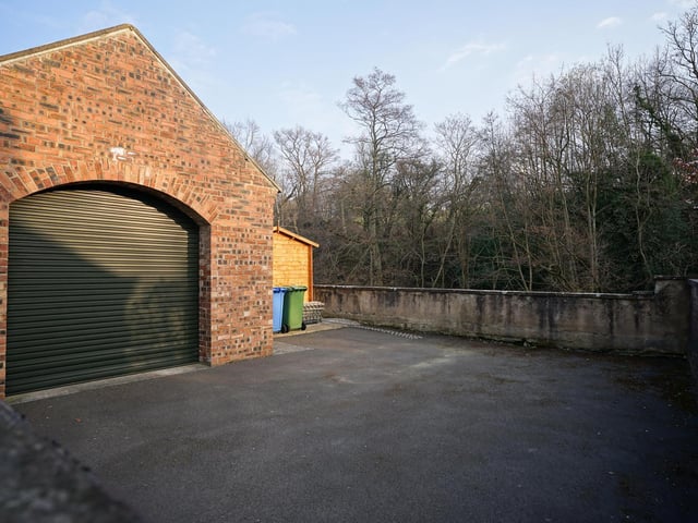 There is parking space in addition to that within the garage.