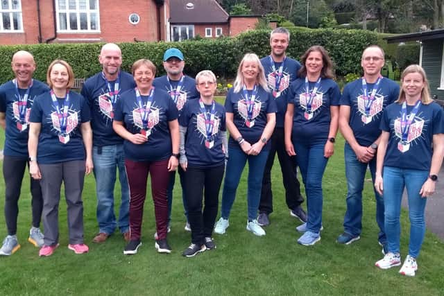 Scarborough Athletic Club's runners after the Manchester Marathon 2022