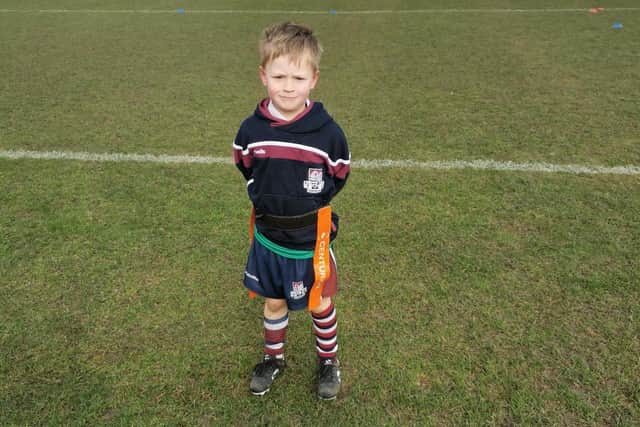Jaxon at Scarboough Rugby Club
