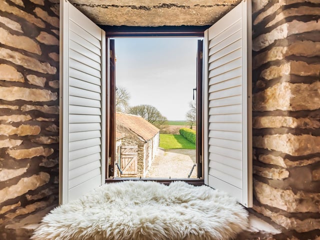 One of the window views from inside the conversion.
