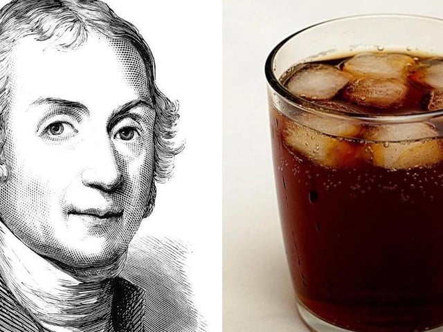 Birstall-born Joseph Priestley is famous for many things, not least of which is discovery of “dephlogisticated air” or oxygen, as it’s more commonly known. But his most enjoyable innovation is probably sparkling water.
Priestly discovered a method of carbonating water – adding carbon dioxide gas to create bubbles – when he suspended a bowl of water above a beer vat at a brewery near his home in Leeds in 1767.
He published his method and so made available the entire future of fizzy drinks.