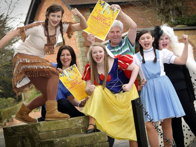 In 2012, left to right Harmony Hudgell, Nags Head landlady Victoria Wilkinson, Polly Aconley, Alan Bruce, Chelsea Cooke and Juliette Scarborough having fun.