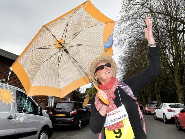 Katy Rawnsley walking in the 2017 walk.