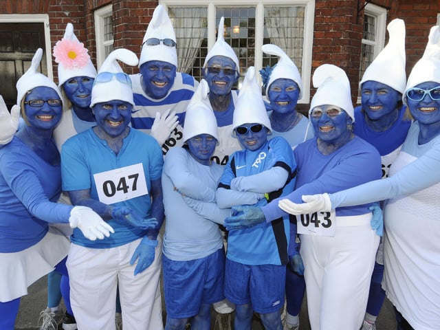 In 2011, Jean Beaver (front, 2nd right) was joined in the walk by family members from all around the country.