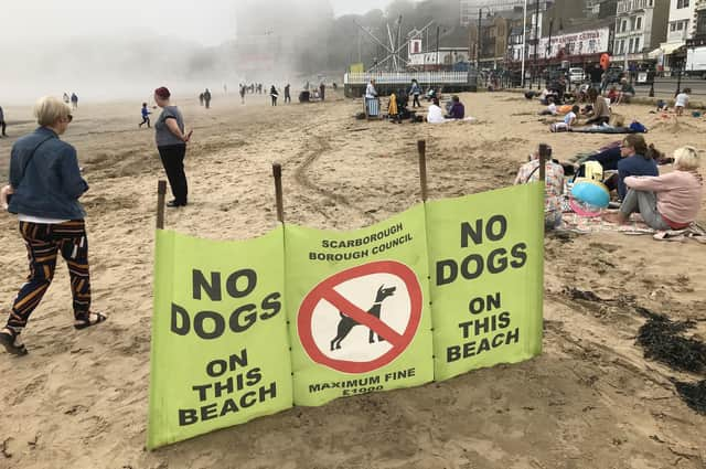 The seasonal dog beach ban across the Yorkshire Coast comes into effect from May 1.