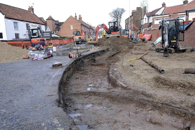 The roadworks have been ongoing for several months to replace a roundabout with traffic lights.
