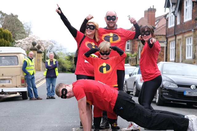 The Incredibles took part in the walk!