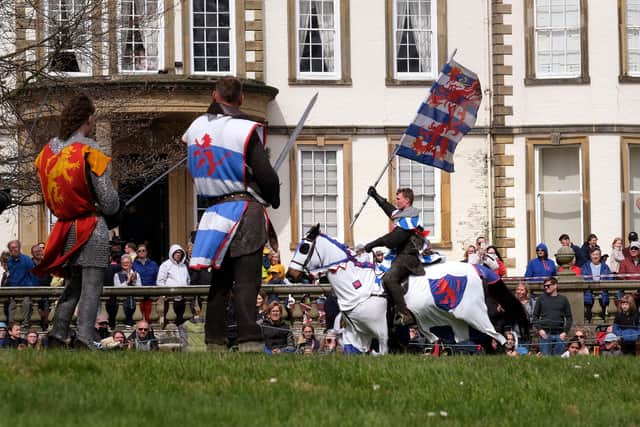 A good crowd at Sewerby Hall’s jousting event. Photo by Richard Ponter.