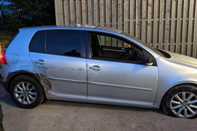 Two men have been arrested after a car chase on Saturday evening.