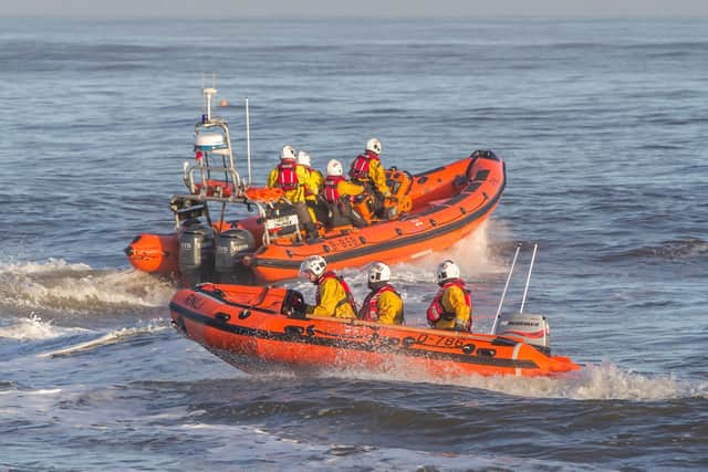 The two Redcar lifeboats. Photo: RNLI