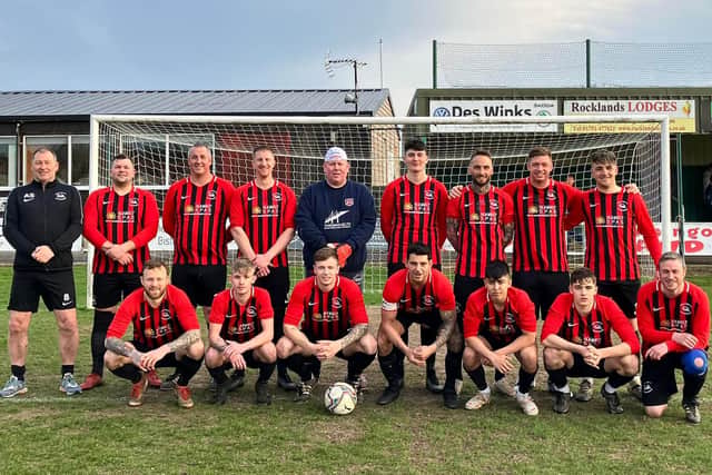 West Pier Reserves line up before their Junior Cup final win
Photo by Bobby Sheader