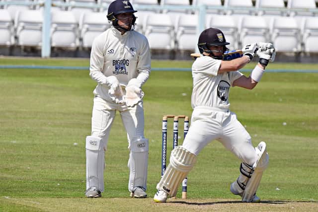 Scarborough CC batsman Breidyn Schaper
Photo by Simon Dobson