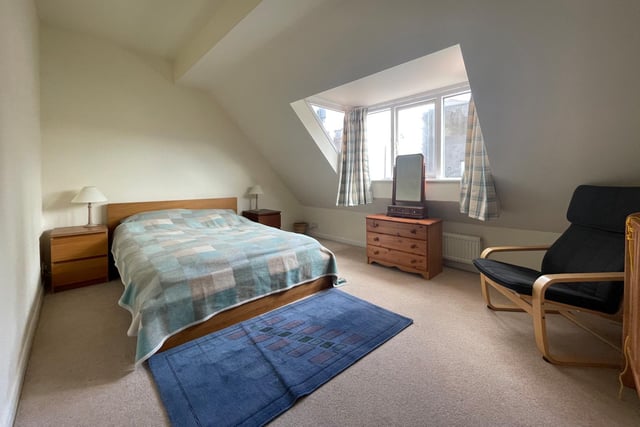 A double bedroom has plenty of space within the property.
