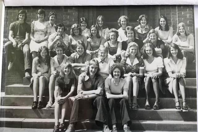 Pupils from the 1972 school year at Scarborough Sixth Form College.