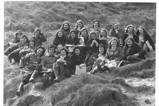 Pupils from the 1972 school year at Scarborough Sixth Form College.