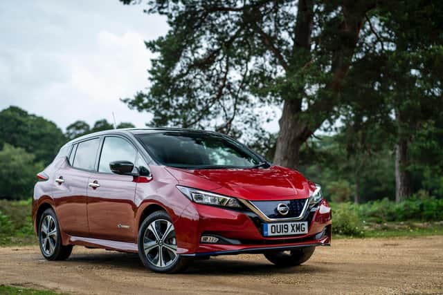 The all-electric Nissan Leaf