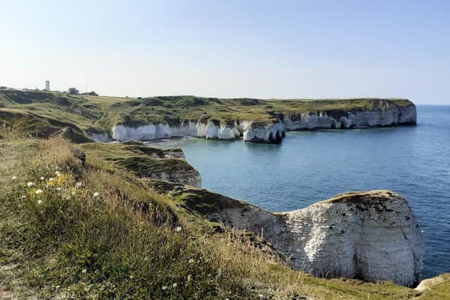 Carol Jackson captures the magnificent cliffs at Flamborough.