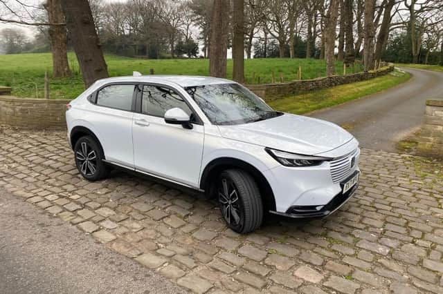 The look is unusual for a Honda