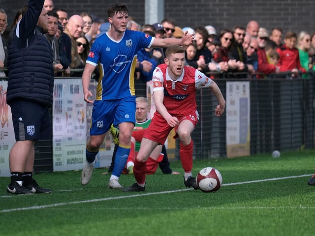 Kieran Glynn on the ball for Boro