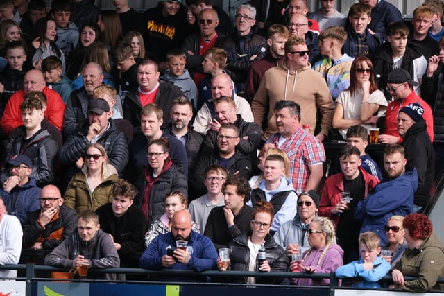 Supporters soak up the action at the Flamingo Land Stadium