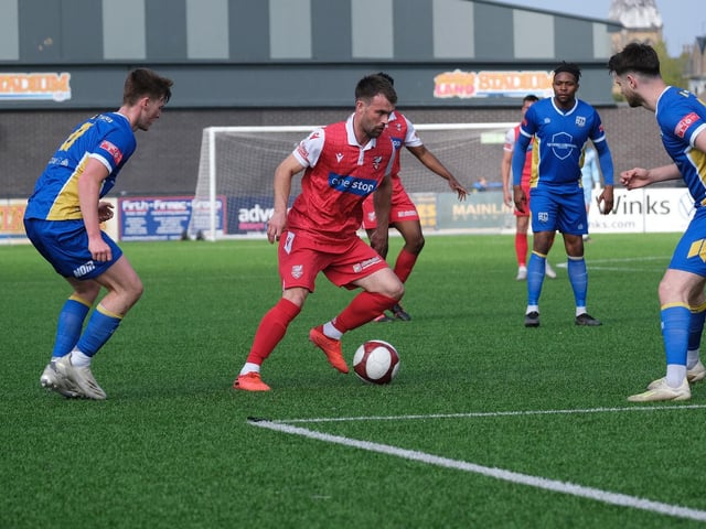 Boro's Ryan Watson on the ball