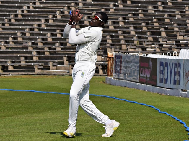 Scarborough's Romario Roach takes a catch in the deep
Photo by Simon Dobson