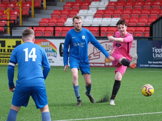 Cayton fire an effort at goal