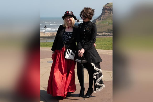 People enjoying the Goth festival in Whitby.
picture: Deborah McCarthy.
