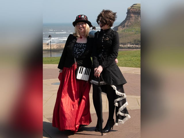 People enjoying the Goth festival in Whitby.
picture: Deborah McCarthy.