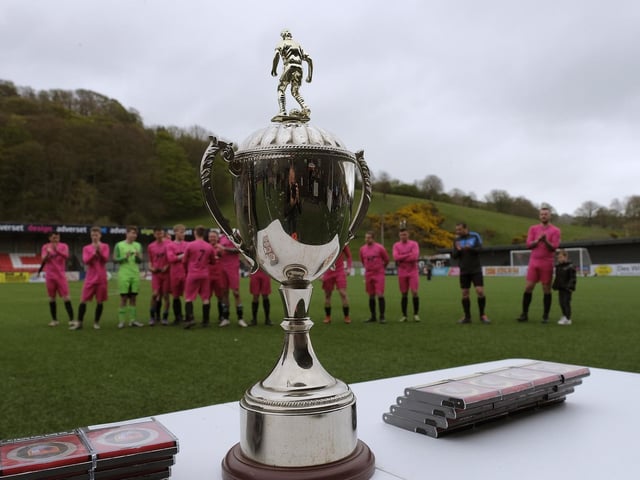 Cayton Corinthians v Roscoes Bar in Goal Sports Trophy final