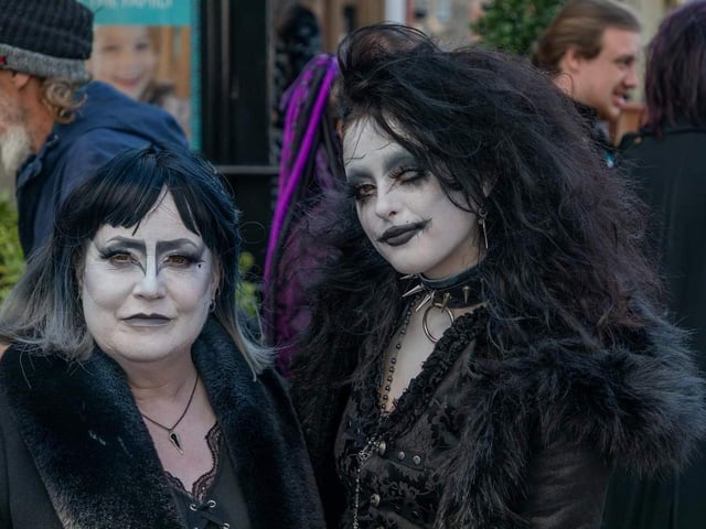 Goth Weekend visitors enjoy the revelry.
Picture: Derek Earl.