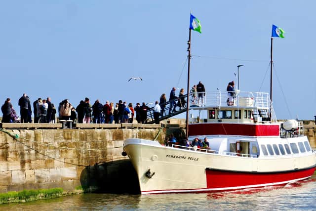 Aled Jones frames the Yorkshire Belle moored in the harbour for this great image.