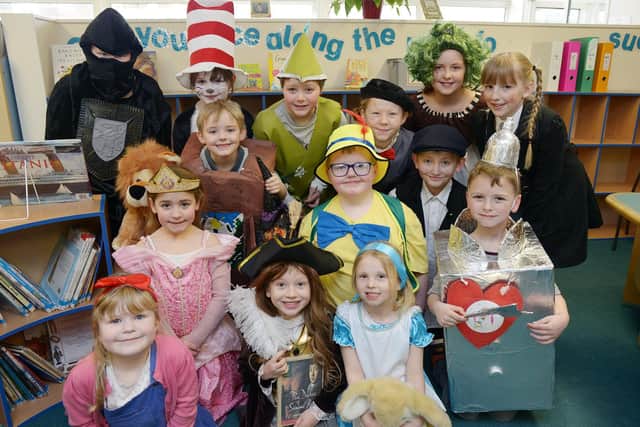 Quay Academy School pupils dress up to celebrate Wold Book Day in 2015. Photograph by Paul Atkinson (pa1510-20d)