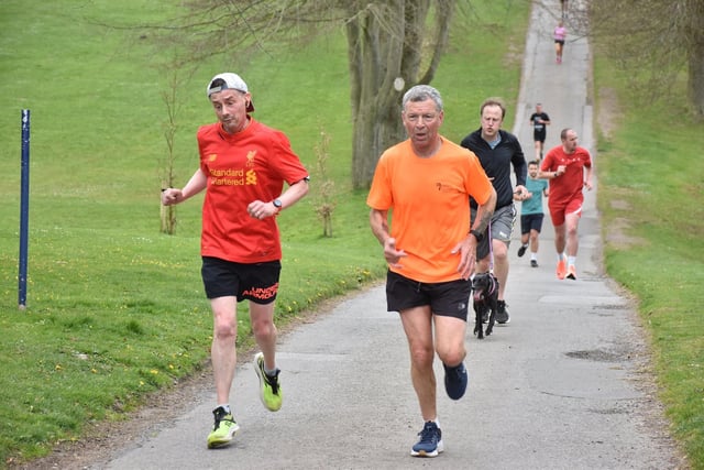 The Parkrunners at Sewerby last weekend