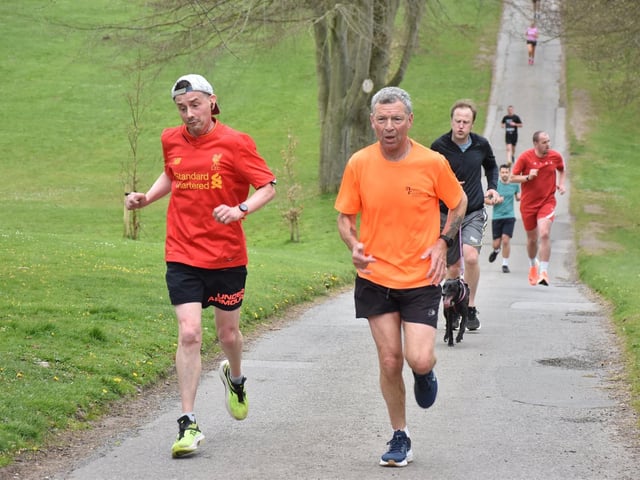 The Parkrunners at Sewerby last weekend