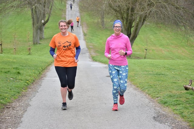 A duo tackle the parkrun at Sewerby