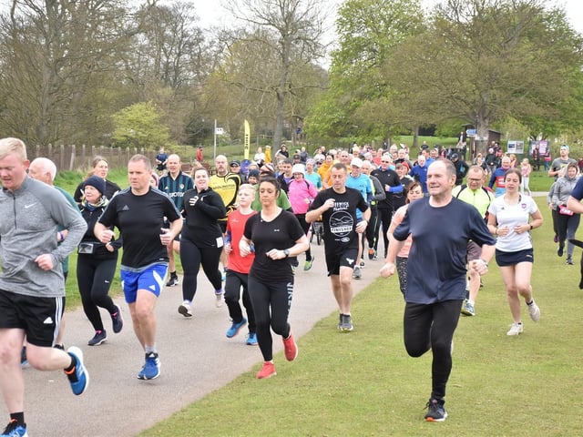 The runners set off at Sewerby Parkrun