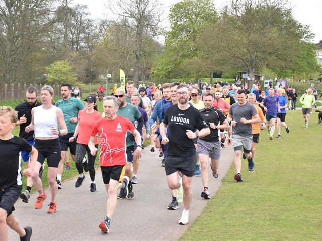 Setting off at Sewerby Parkrun