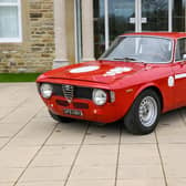 The Alfa Romeo GTA 1300 Junior, 1968, which is up at auction at Tennants Auctioneers, Leyburn, on May 14.