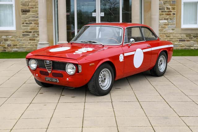 The Alfa Romeo GTA 1300 Junior, 1968, which is up at auction at Tennants Auctioneers, Leyburn, on May 14.