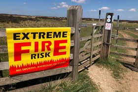 Visitors to the North York Moors National Park must heed advice, with a fire alert announced.