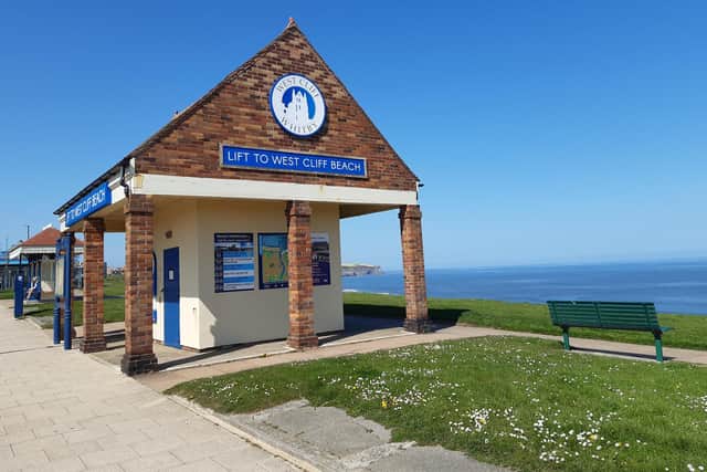 Whitby's Cliff Lift on the West Cliff.