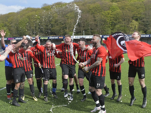 Champagne moment for West Pier Reserves as they celebrate their second final win of the month