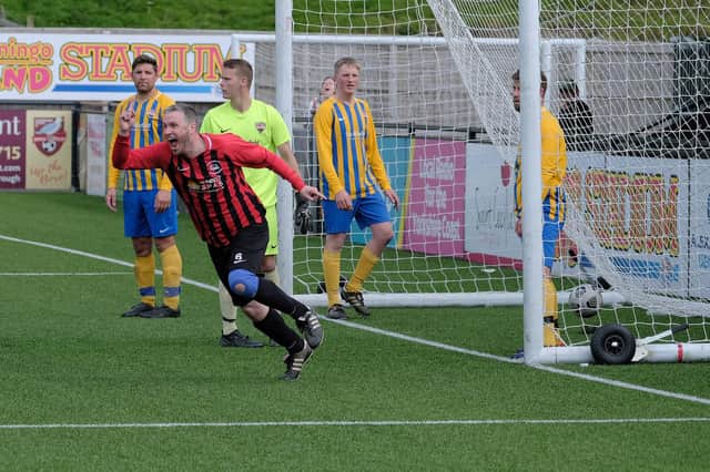 Paul Provins scores the late winner for West PIer Reserves in the League Trophy final
Photos by Richard Ponter